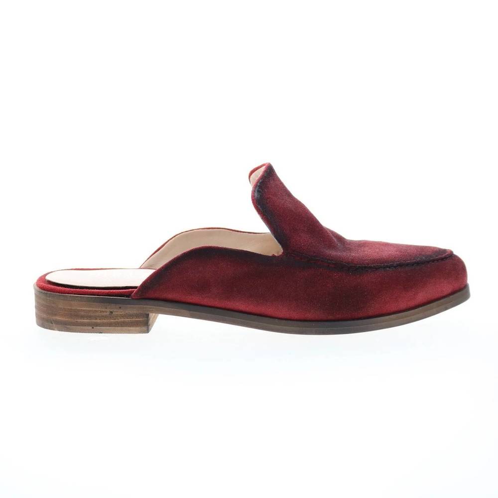 NEW DIBA TRUE women's art easel mule in red suede